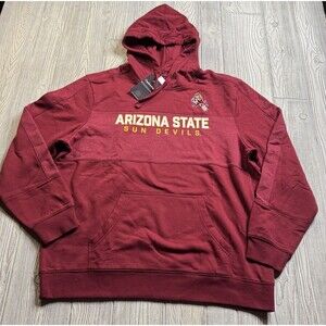 Arizona State Sun Devils Hoodie Men’s XL Maroon Logo Spellout Captivating New